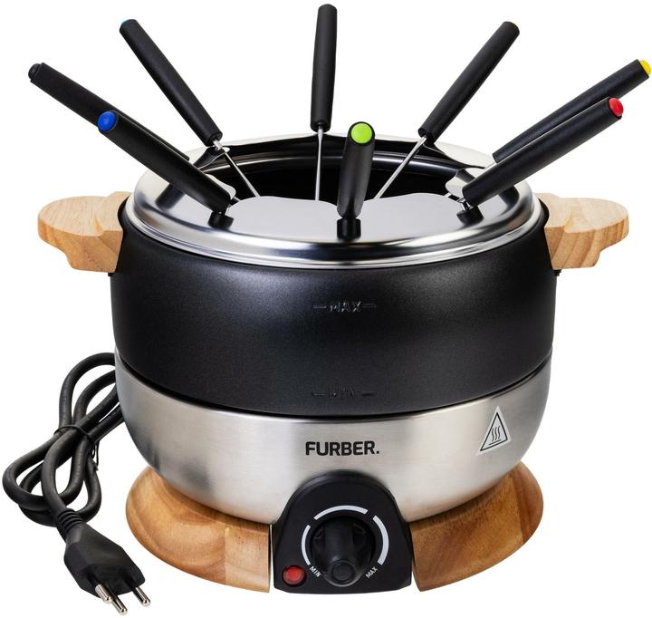 Furber Fondue-Set Chalet 11 Teile (Schokoladenfondue, Fondue Chinoise, Käsefondue)
