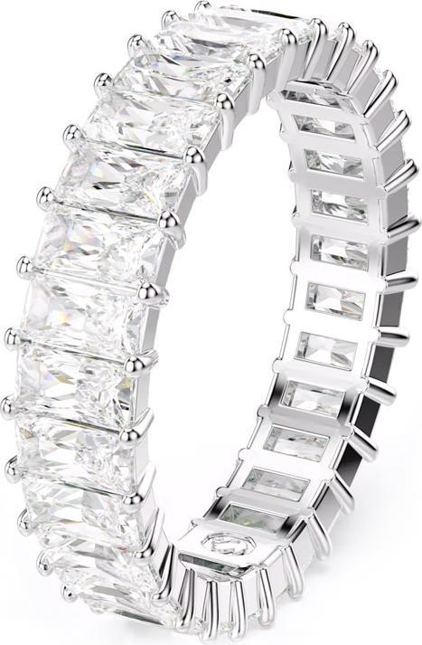 Produktbild Swarovski Matrix Ring Baguette Schliff Weiss (58)