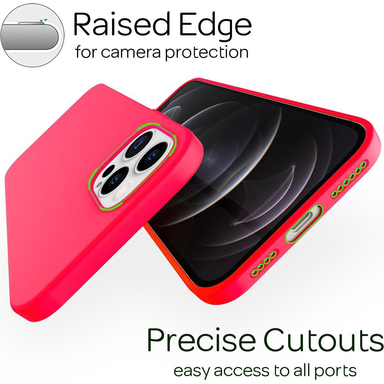 Thumbnail - Nalia Liquid Silikon Handyhülle (Apple iPhone 12 Pro Max), Smartphone Hülle, Pink