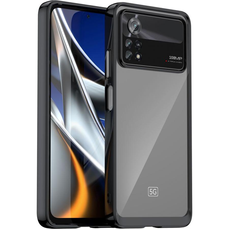 Thumbnail - Hurtel Outer Space Case for Xiaomi Poco X4 Pro 5G cover with a flexible frame black (Xiaomi Poco X4 Pro 5G), Smartphone ...