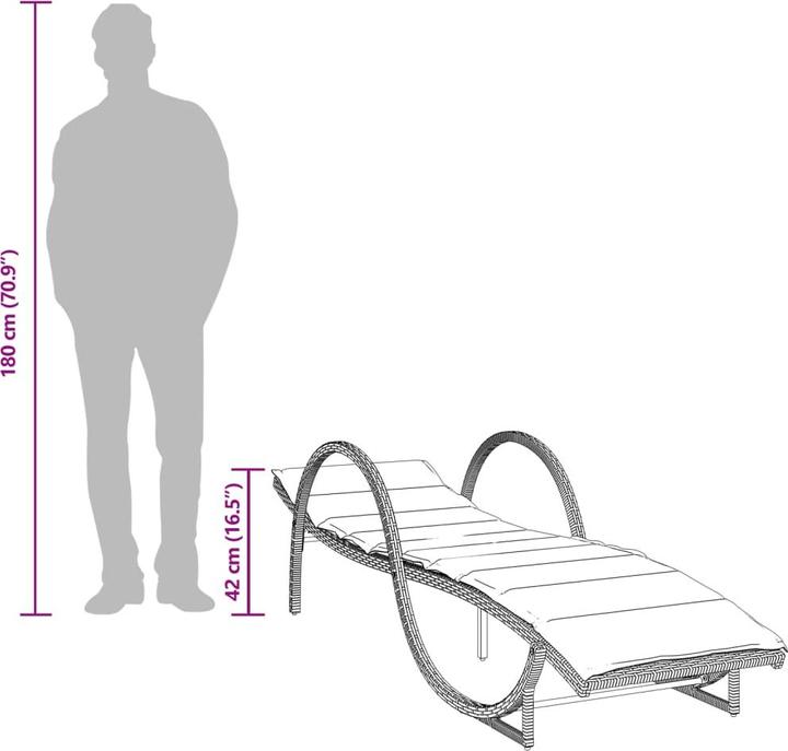 Immagine prodotto vidaXL Sonnenliege (199 cm)