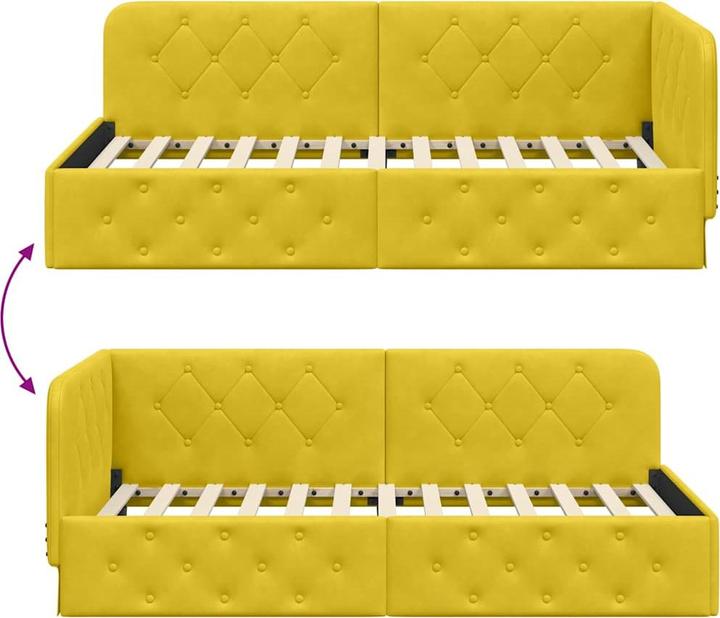 Image du produit vidaXL Eckbettgestell (90 x 200 cm)