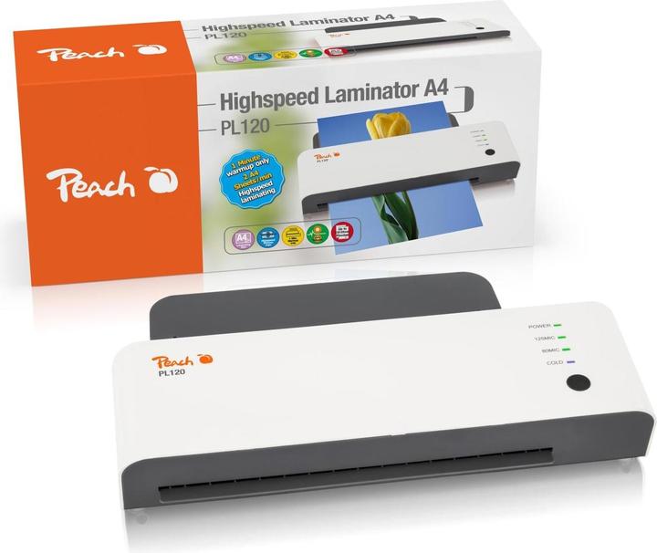 Produktbild Peach Laminiergerät Highspeed Laminator PL120 (125 µm, A4)