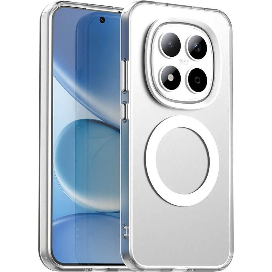 Cover-Discount Xiaomi Redmi Note 15 Pro 5G - Handyhülle mit Magnet und Farbakzent (Xiaomi Redmi 15 5G), Cover smartphone, Bianco