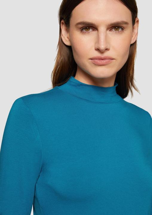 Actual product image S.Oliver T-Shirt Schmal geschnittenes Langarmshirt aus Viskosemix (44)