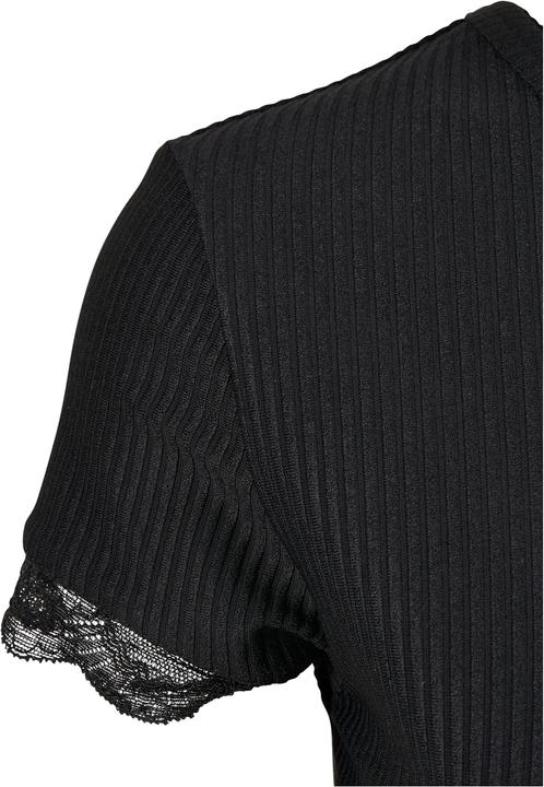 Produktbild Urban Classics Ladies Cropped Lace Hem Tee (XXL)