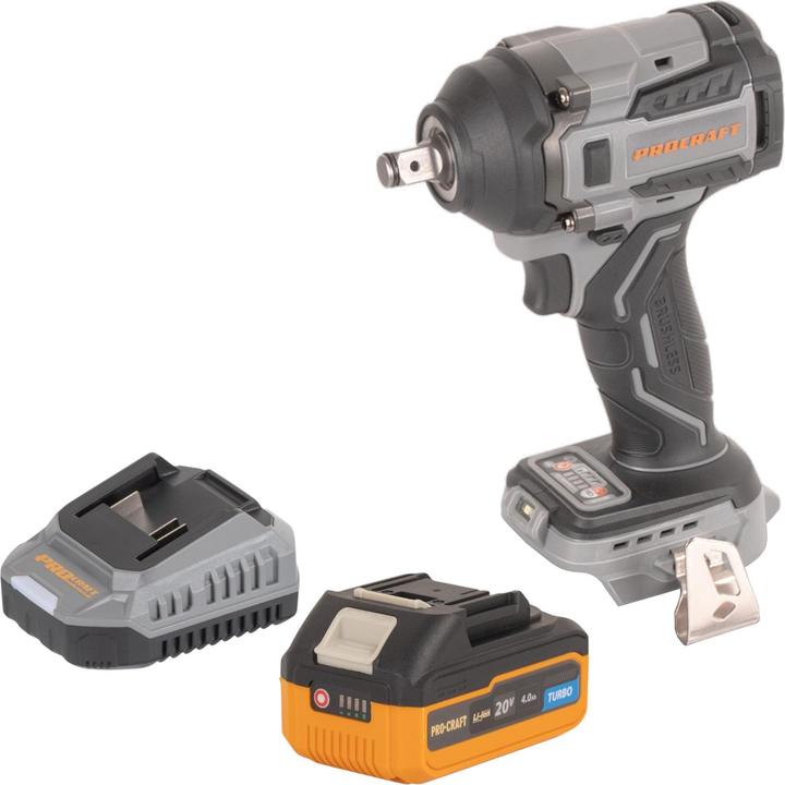 Produktbild Procraft Industrial IW550Abb Akku Schlagschrauber 20 V 550 Nm 1/2" + 1x Akku 4,0 Ah + Ladegerät (Schlagschrauber)