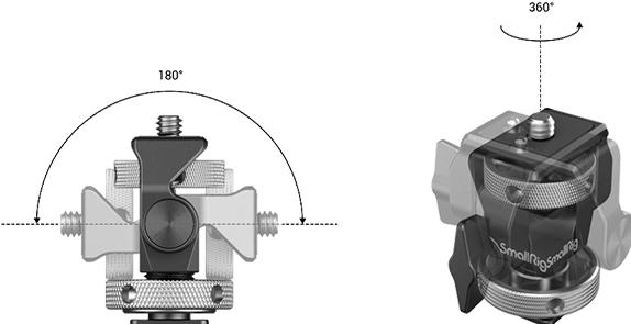Produktbild SmallRig Swivel and Tilt Adjustable Monitor Mount with Cold Shoe Mount (Monitor Zubehör)