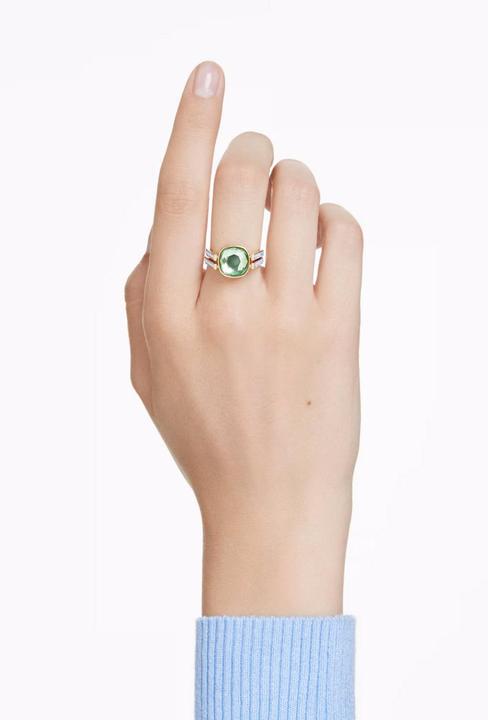 Actual product image Swarovski Chroma Ring Kissenschliff Mehrfarbig Gold (55)
