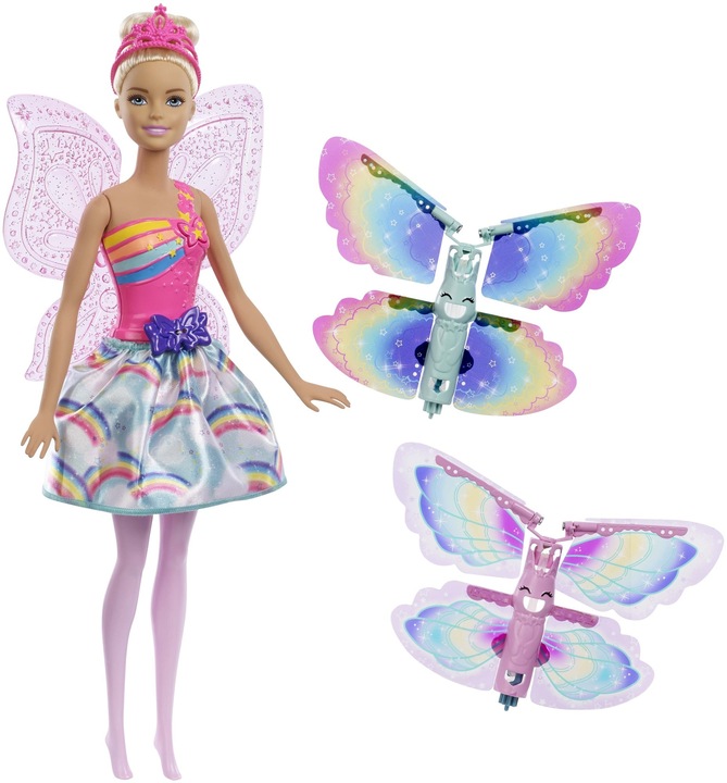 Barbie Bambola Fata dell'Ala Magica del Regno dell'Arcobaleno di Dreamtopia (bionda)