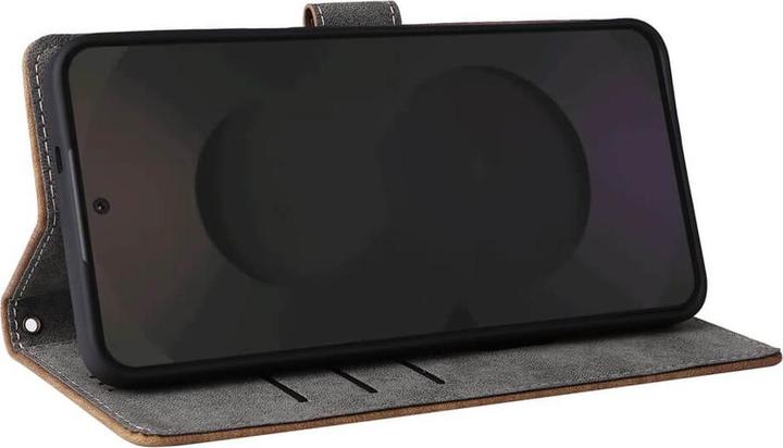 Actual product image Cover-Discount Galaxy S25 FE - Ledertasche mit RFID Blocker (Samsung Galaxy S25 FE)