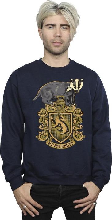 Actual product image Mens Hufflepuff Sketch Crest Sweatshirt (M)