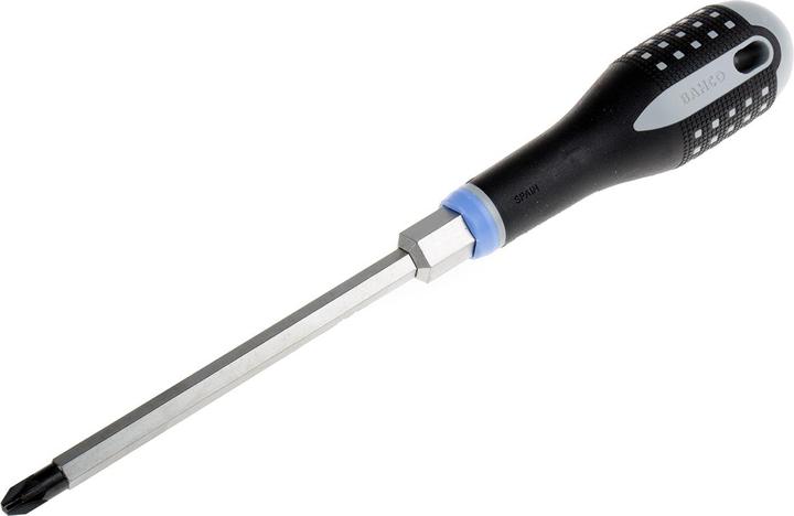 Produktbild Bahco ERGO Schraubendreher für Pozidriv-Schrauben mit Ansatz und Gummigriff, PZ3 x 150 mm (Pozidriv-Kreuzschlitz (PZ))