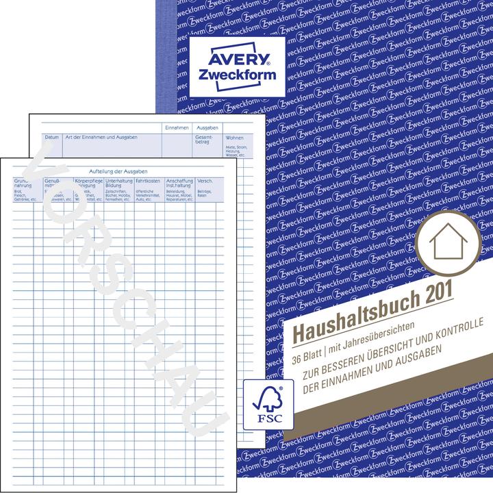 Avery Haushaltsbuch (36 x)