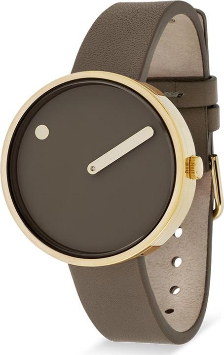 Immagine prodotto Picto 34001-4614G Mocha Brown Unisex 34mm 5ATM (Orologio da polso analogico, 34 mm)