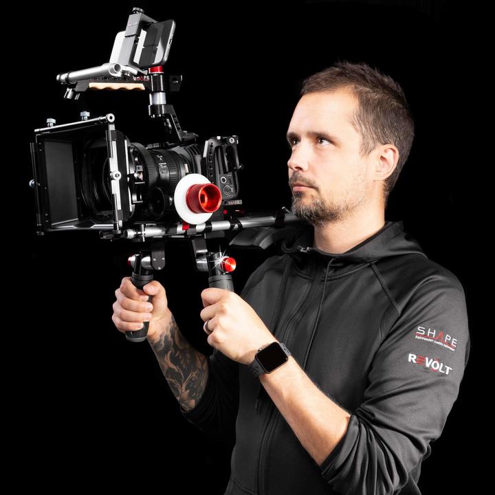 Immagine prodotto Shape Supporto a spalla Blackmagic Pocket Cinema 4K / 6K, scatola opaca, Follow Focus (Seguire la messa a fuoco, Tappetino Box)