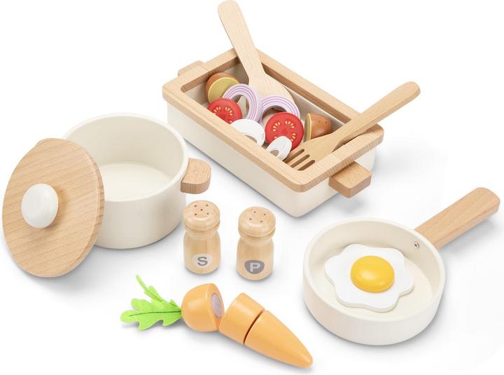 Immagine prodotto New Classic Toys Holzpfannenset mit Auflaufform