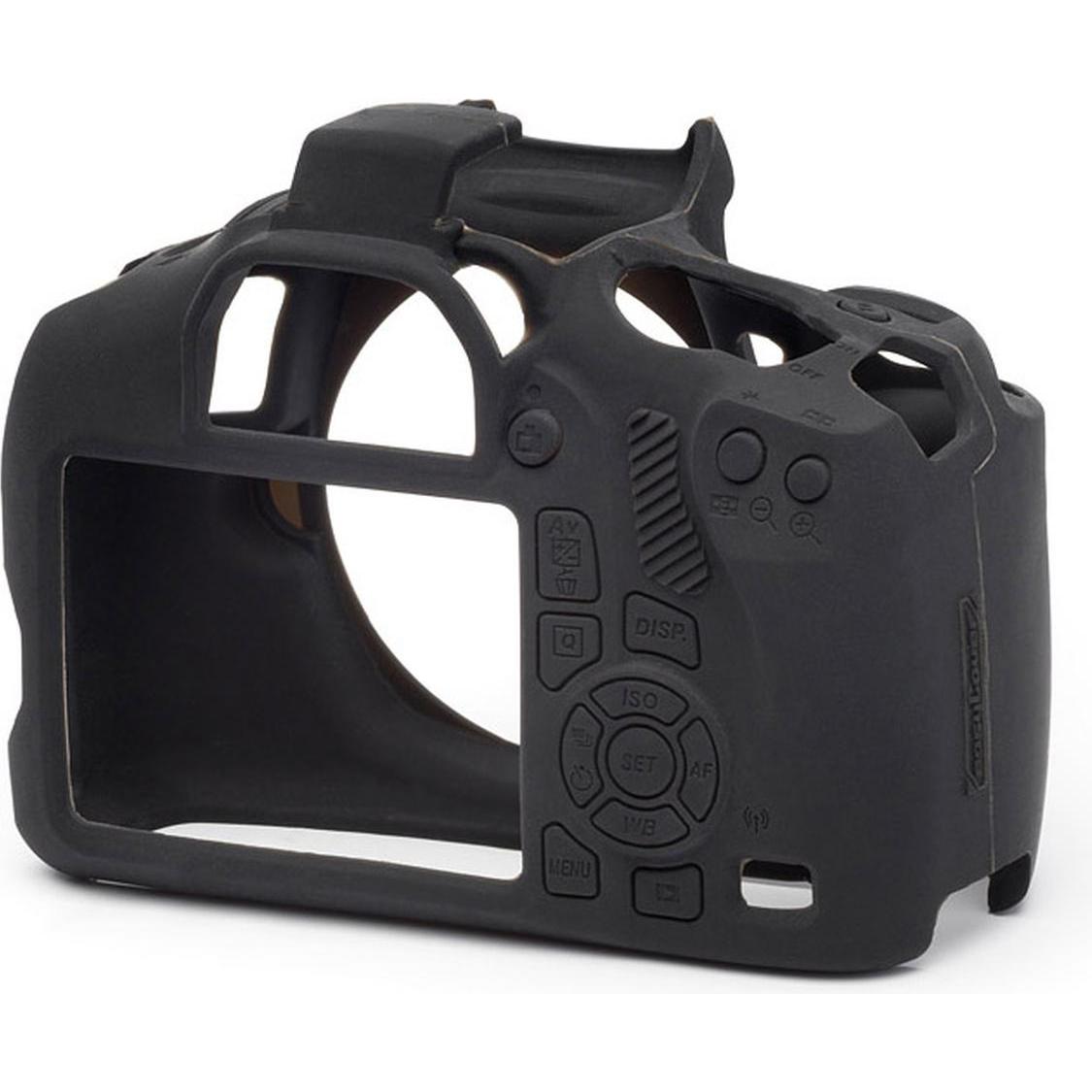 easyCover Silikon-Schutzhülle für Canon 1300D (Hülle, 1300d), Kameraschutz, Schwarz