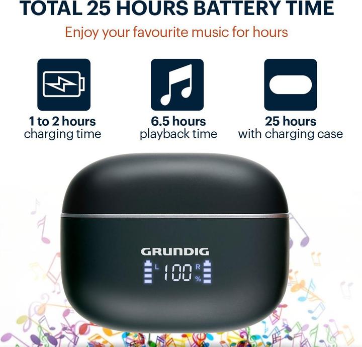 Actual product image Grundig MEGIN6850/0042 (ANC, 5.50 h, Wireless)