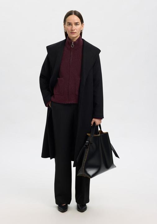 Actual product image Selected Femme Slfsia Ras Ls Knit Zipper Cardigan Noos (XS)