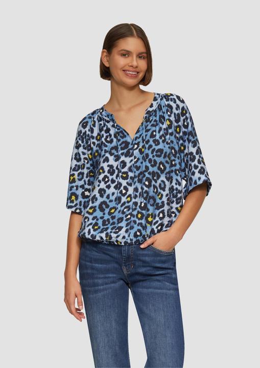 Image du produit S.Oliver Bluse Strukturierte Bluse im O-Shape mit Raffdetails (32)