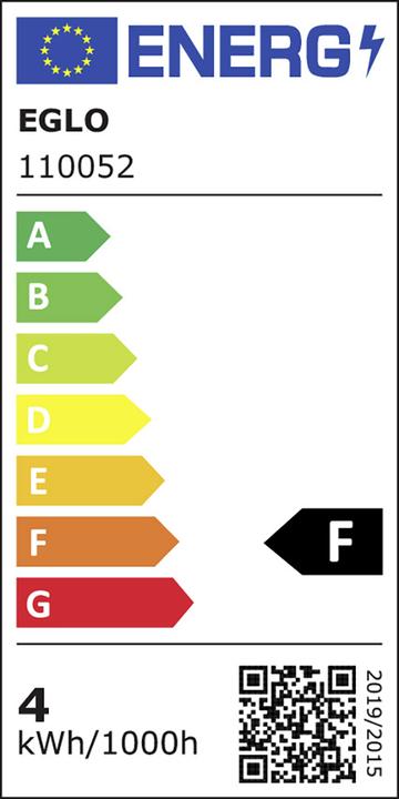 Energie-Label EGLO 110052 (E27, 350 lm, 40x)
