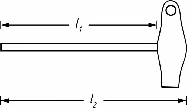 Image du produit HAZET Tournevis ∙ avec manche en T 828-3 ∙ Profil à 6 pans intérieurs ∙ 3 mm (Clé Allen)
