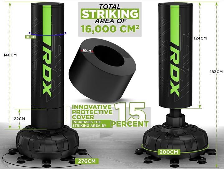 Image du produit Rdx Sac de frappe autoportant F6 vert - 183 cm (183 cm)