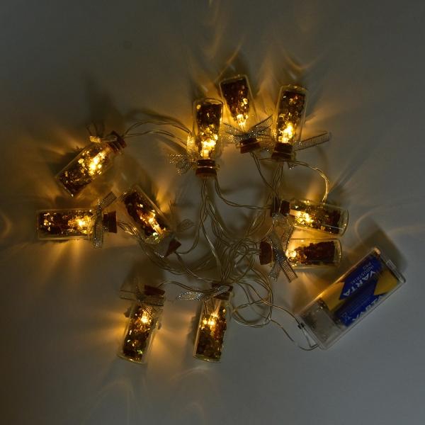 Actual product image Kögler LED fairy lights with glass bottle, 165cm (1.65 m)