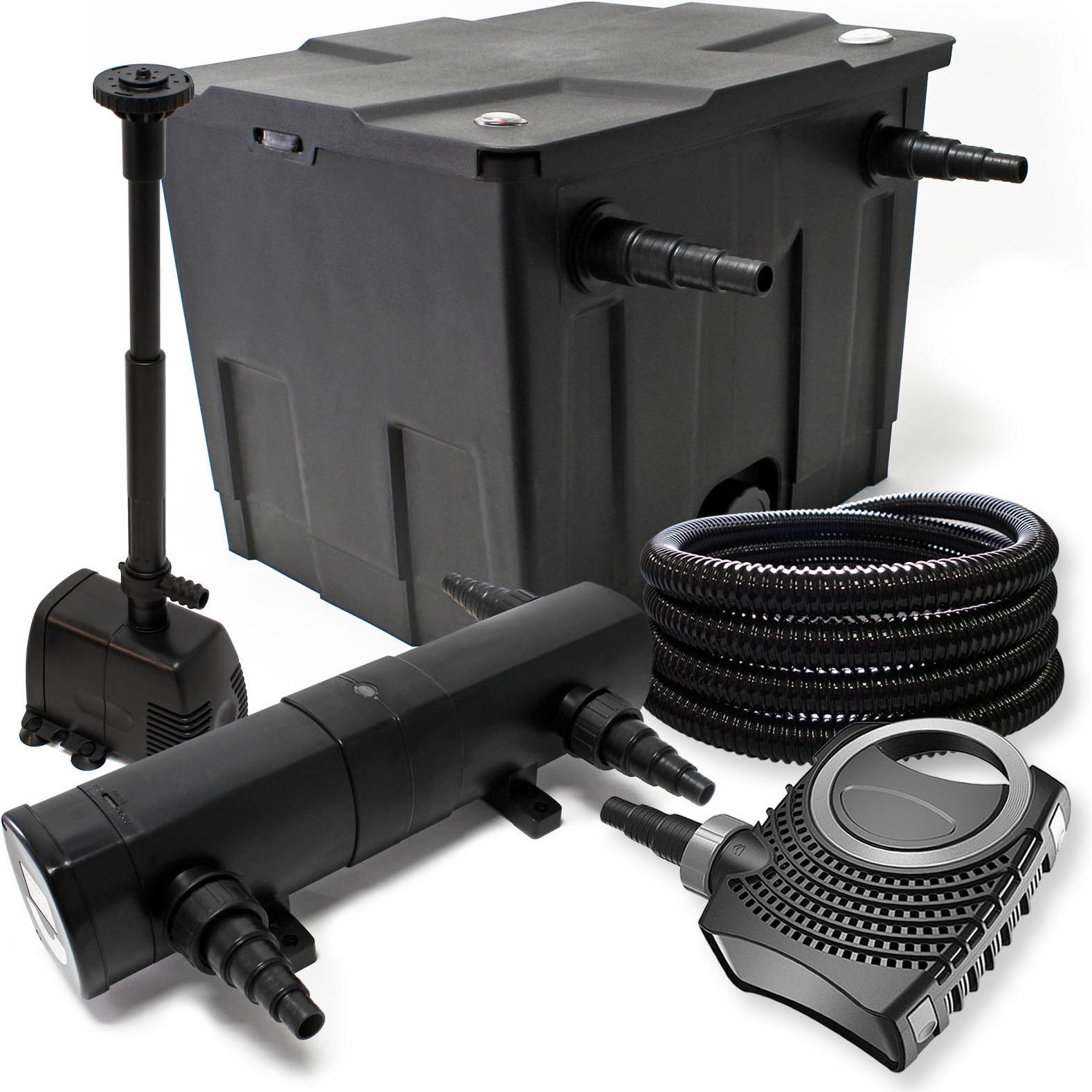 Wiltec, Brunnen + Gartenteich, Filter Set Bio Teichfilter 12000l 36W UVC Teichklärer Pumpe Springbrunnen 009