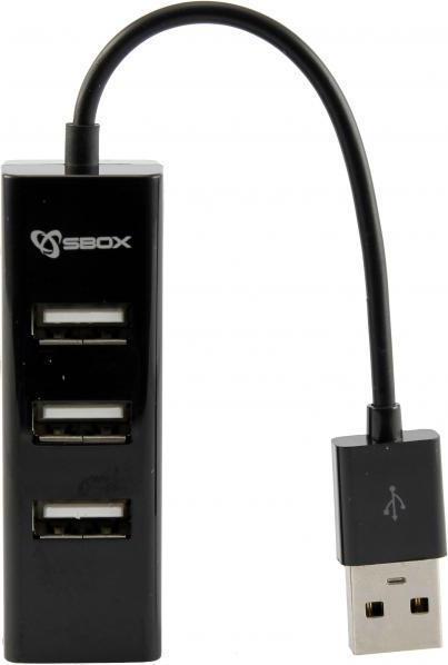 Image du produit Sbox H-204 USB 4 ports HUB noir (USB-A, 4 ports)