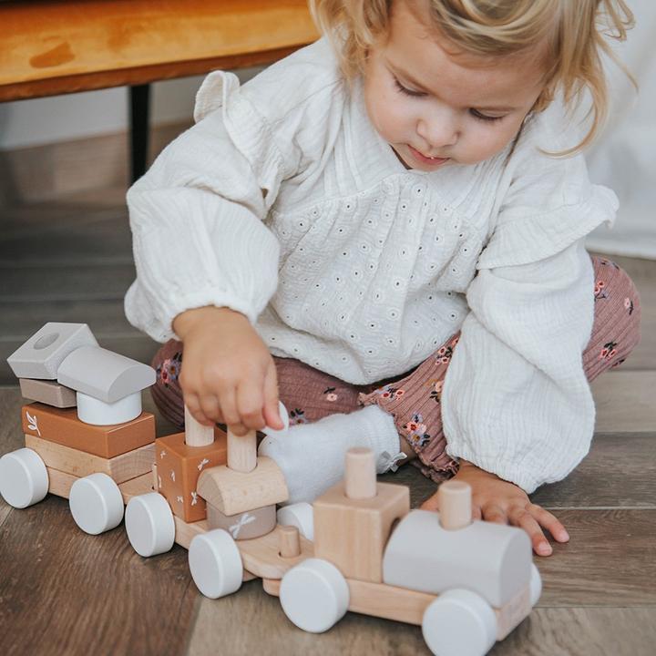 Actual product image Label Label Eisenbahn aus Holz – Nougat