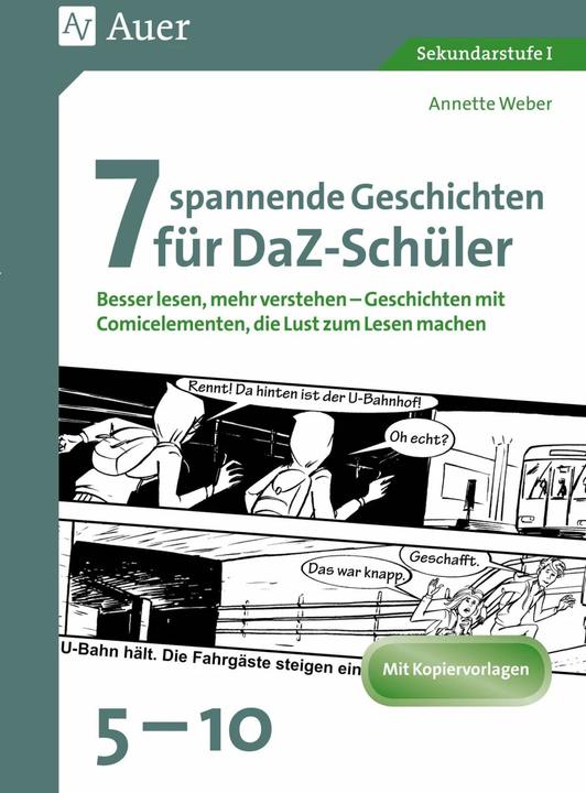 Produktbild 7 spannende Geschichten für DaZ-Schüler 5-10 (Deutsch, Annette Weber, 2023)