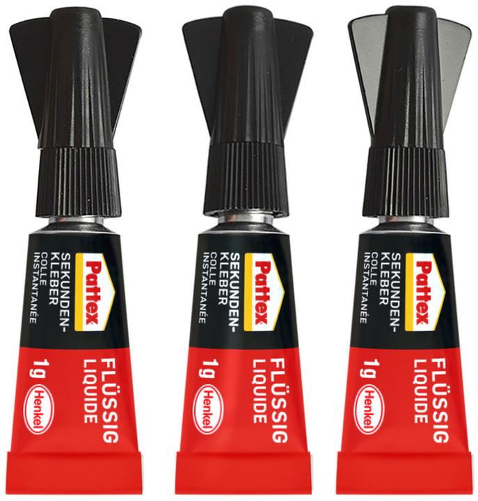 Produktbild Pattex Sekundenkleber Flüssig Mini Trio (3 g)