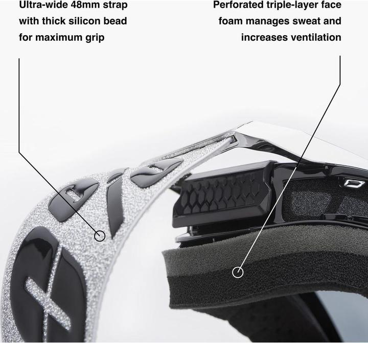 Productafbeelding 100% Stofbril Armega (wit-oranje-geel, Spiegelblauw)