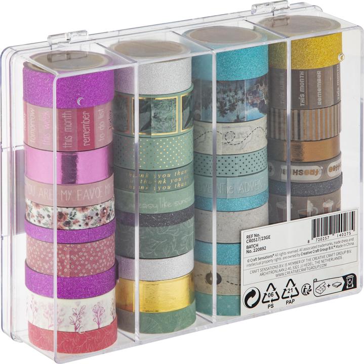 Immagine prodotto Grafix Washi Tape in contenitore, 40 pezzi