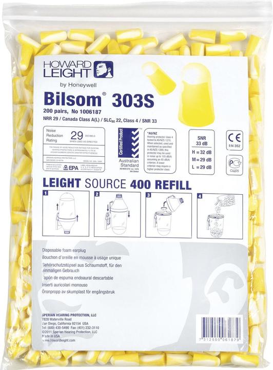 Produktbild Bilsom Gehörschutzstöpsel Nachfüllpac (200 x)