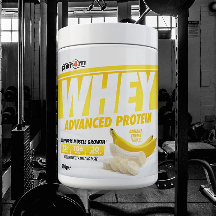 Produktbild Per4m Whey Advanced Protein (900 g, Banane)