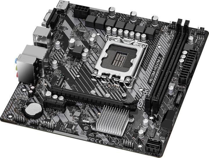 Actual product image AsRock H610M-HDV/M.2 R2.0 (LGA 1700, Intel H610, mATX)