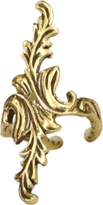 Produktbild Star Piercing Ear Cuff vergoldet Planze verkreuzt (Messing)