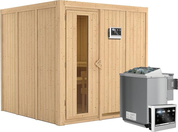 Actual product image Karibu Rodin without roof rim (9 KW Bio external control)