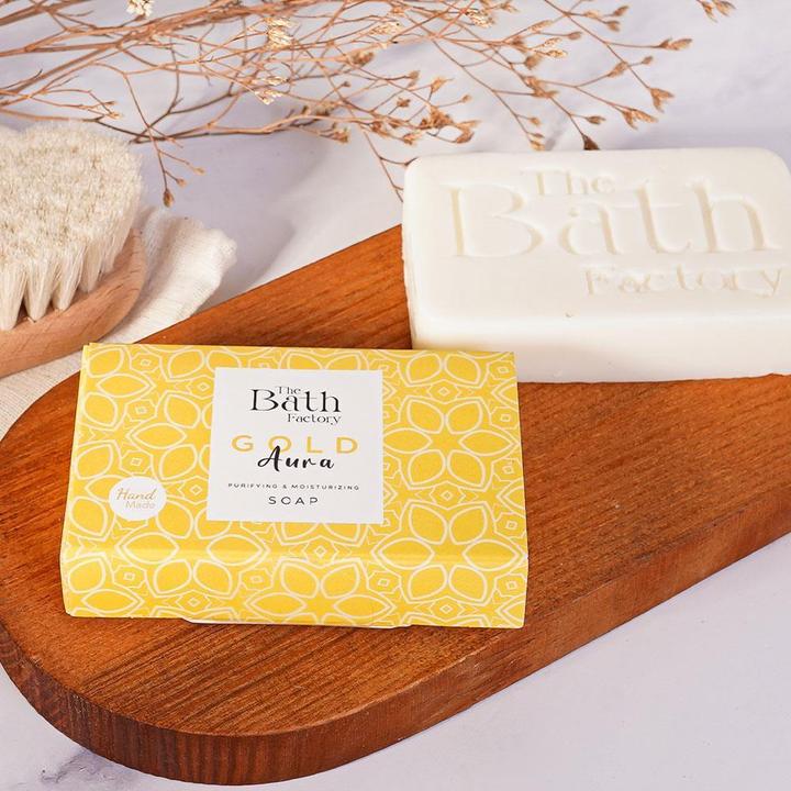 Actual product image The Bath Factory Hand Gesichts und Körperseife Gold Aura (Hard soap)
