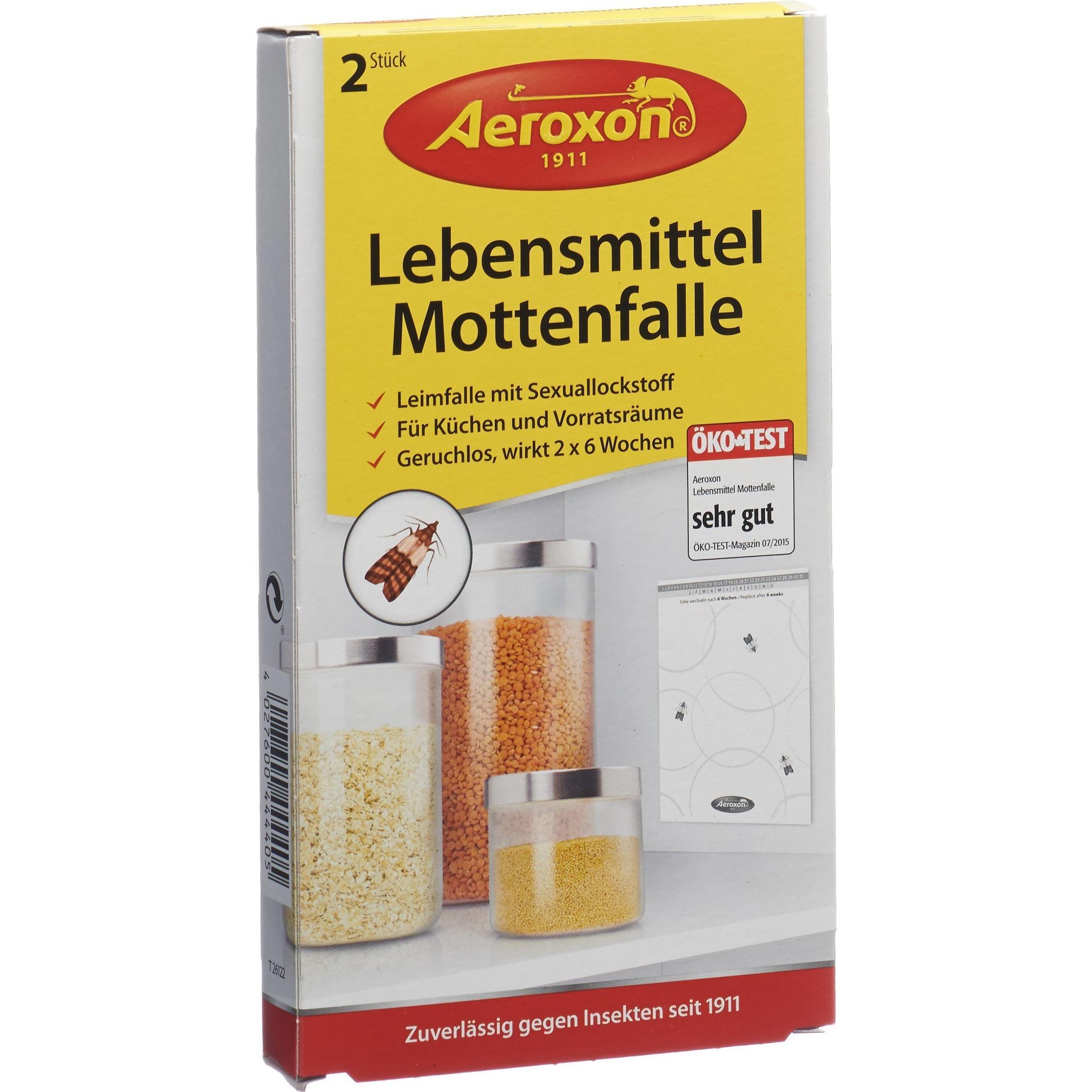 Aeroxon, Tierfalle, Lebensmittel-Mottenfalle, 2 Stück