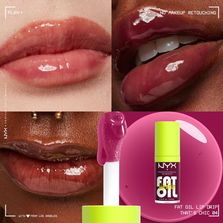 Actual product image NYX Professional Make-Up Fat Oil Lip Drip (Thats Chic)
