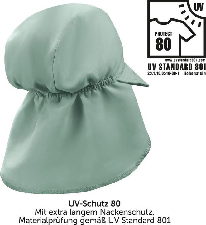 Immagine prodotto La Loona Berretti e cappelli per bambini LaLoona con protezione del collo UPF 80 - verde salvia -