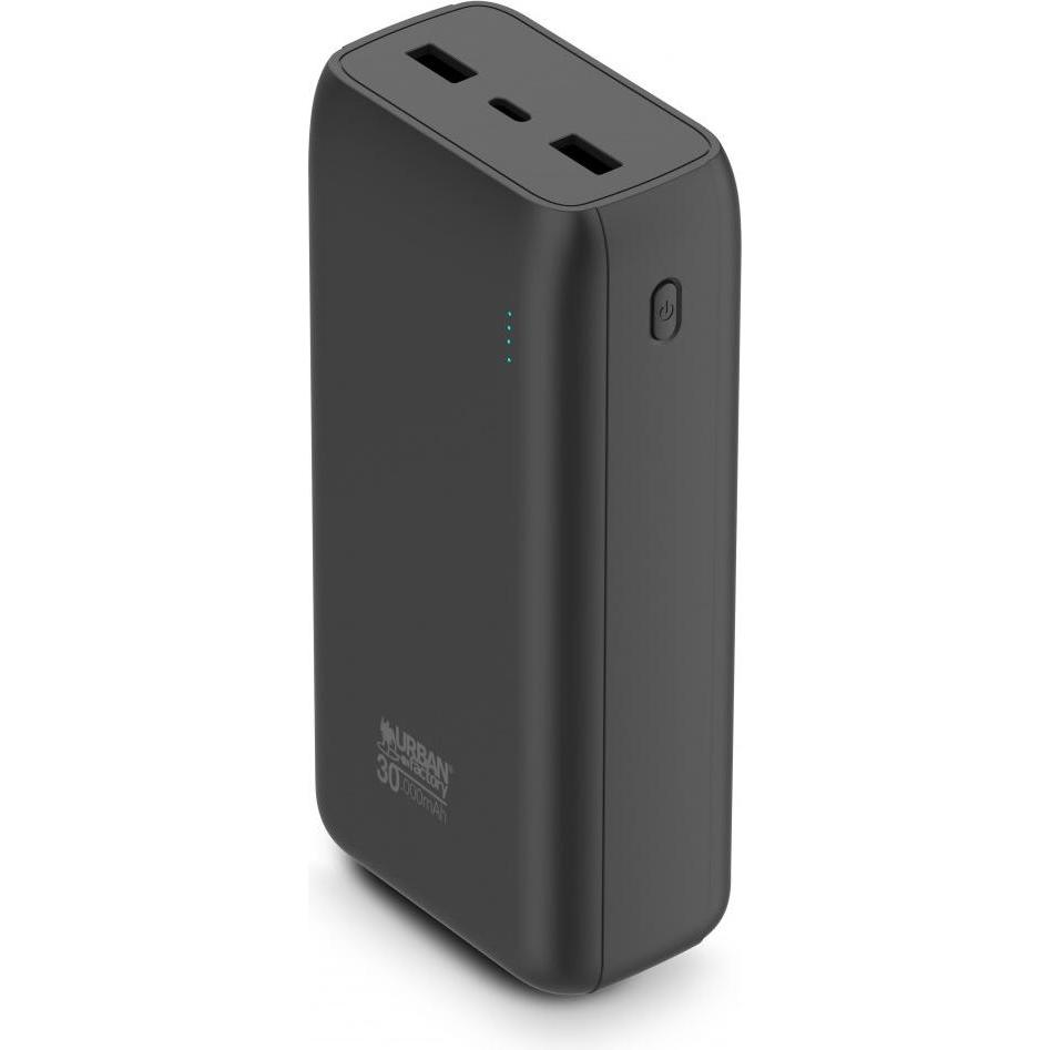 Thumbnail - Urban Factory USB-C / USB-A POWERBANK 5000MAH (30000 mAh, 111 Wh), Powerbank, Schwarz