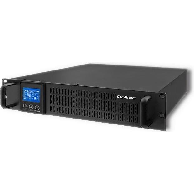 Qoltec 53945 UPS 1KVA (1 VA, 800 W, Online-Doppelwandler USV), USV
