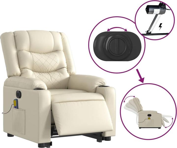 Image du produit vidaXL Massagesessel mit Aufstehhilfe