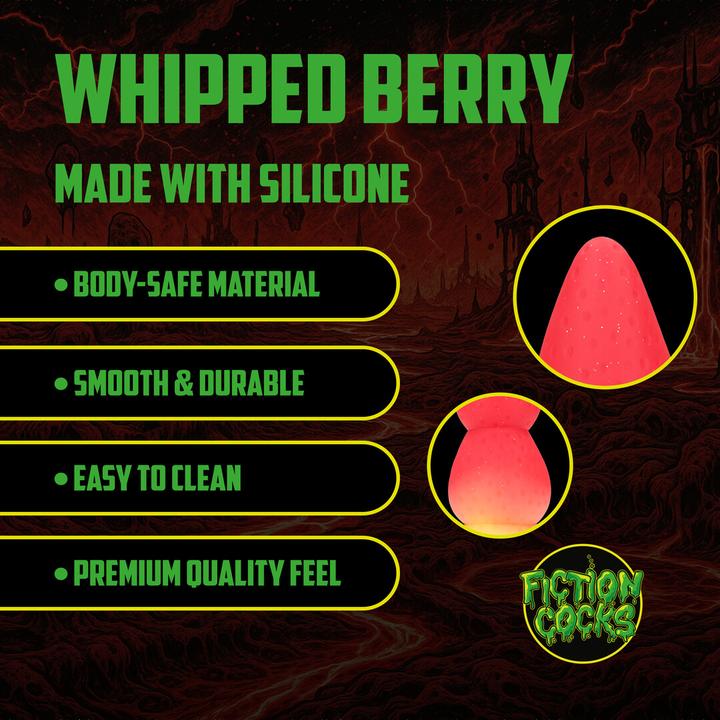 Produktbild Ouch! Whipped Berry - Silicone Butt Plug - Red/Yellow