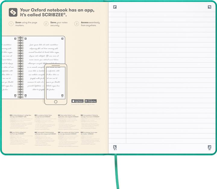 Produktbild Oxford Notizbuch "Signature", A5 (A5, Liniert, Harter Einband)